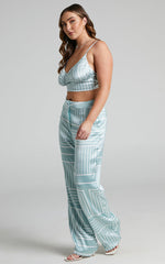 4th & Reckless - Francesca Top in Sage Print