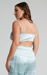 4th & Reckless - Francesca Top in Sage Print