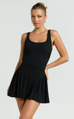 Lioness - Field of Dreams Mini Dress in Onyx