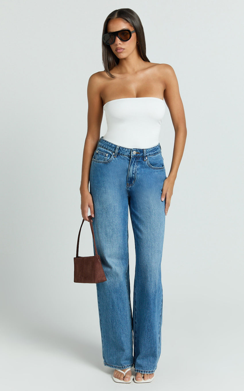 Toni Top - Strapless Tube Top in White