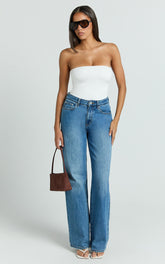 Toni Top - Strapless Tube Top in White