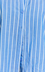 Terah Shirt - Button Up Shirt in Blue Stripe