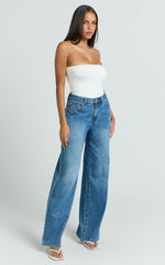 Toni Top - Strapless Tube Top in White